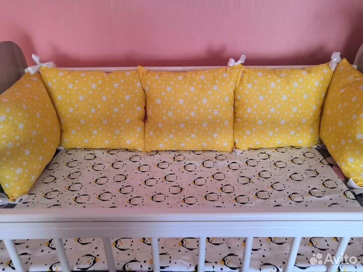 Бортики в кроватку новые