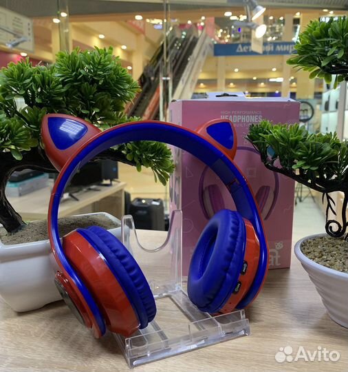 Беспроводные наушники CAT EAR BK-28C (новые)