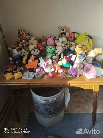 Мягкие игрушки, куклы, машинки одним мешком