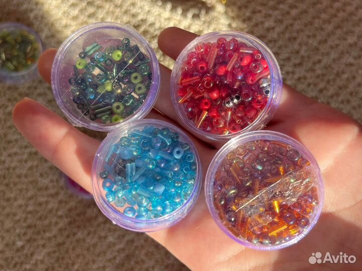 Набор бисера для плетения (10 цветов)