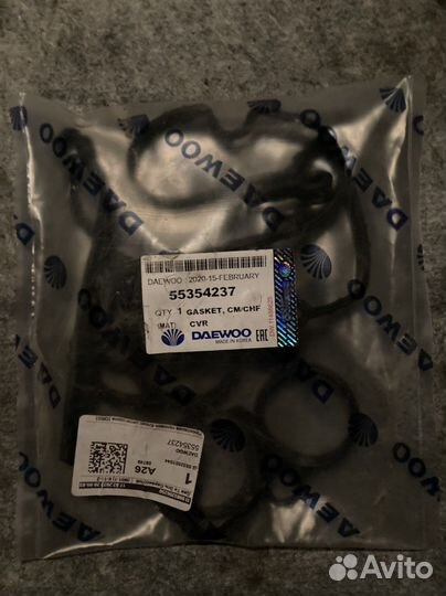 Прокладка клапанной крышки opel astra j 1.6