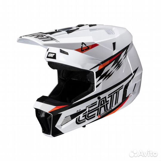 Белый Детский Шлем Leatt Moto 3.5 Jr V25 White