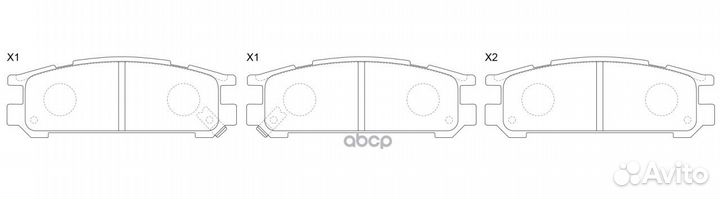 Колодки тормозные BP27249 SB Nagamochi