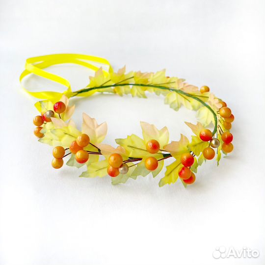Осенний венок на голову