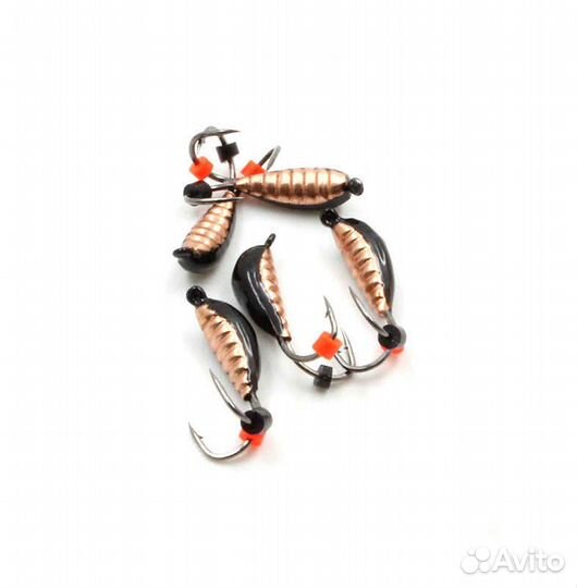 Мормышка 0.6г. вольф. безнас. Овсинка коза №3 цвет