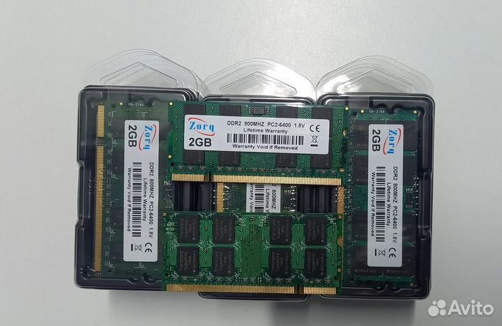 Новая DDR2 2Gb 800MHz (SO-dimm). Zorq. Transcend