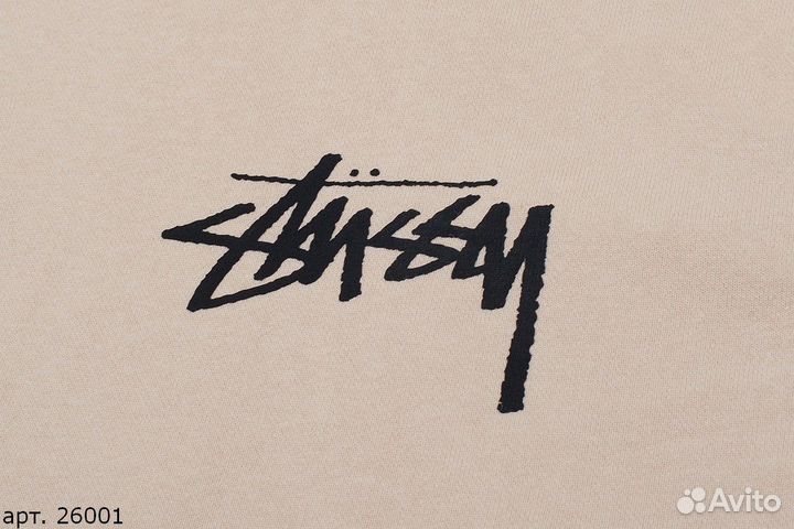 Худи Stussy blue dice бежевое