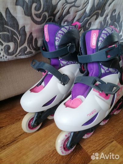 Роликовые коньки детские Декатлон Oxelo р.34-36