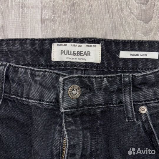 Джинсы pull and bear с рваной коленкой