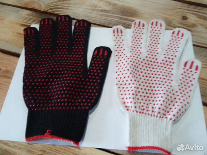 Перчатки рабочие с пвх