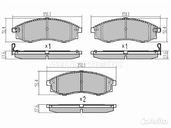 Колодки тормозные