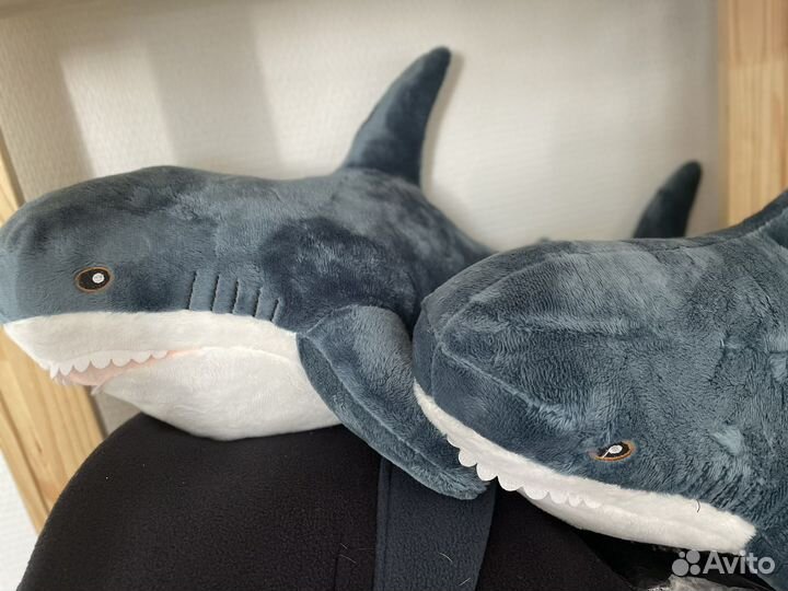 Акула икеа 60 см новая
