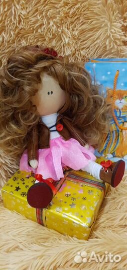 Текстильная кукла интерьерная