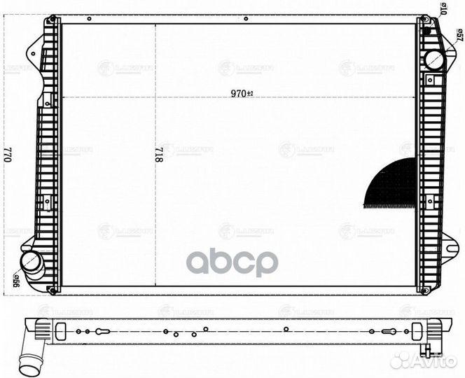 Радиатор охл. LRC2810 luzar