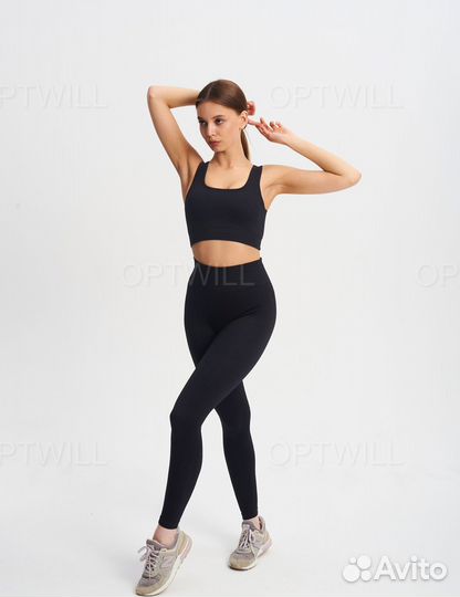 Лосины в рубчик оптом