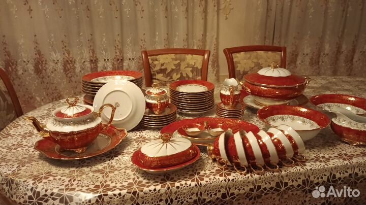 Чайно столовый сервиз Чехия 52 предмета