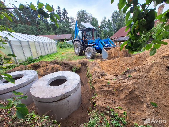 Услуги экскаватора-погрузчика