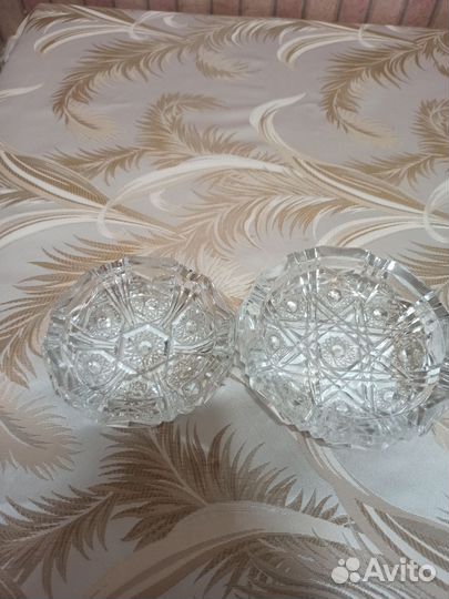 Хрустальная пепельница времён СССР