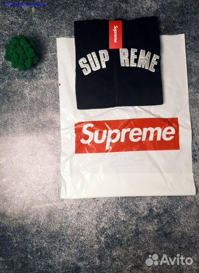 Черная зип худи Supreme — стиль и комфорт