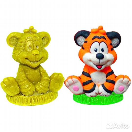 Силиконовая форма для свечей Тигрёнок 7 (0740)