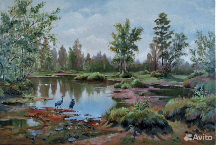 Свободная копия картины И. Шишкина 40х60