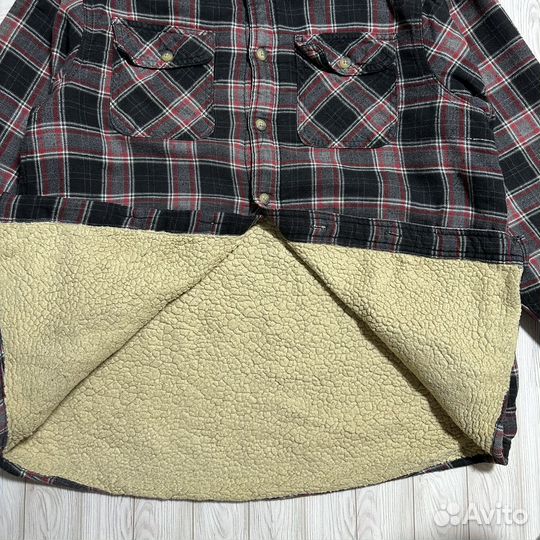 Рубашка wrangler с шерпой M 48