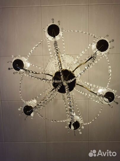 Люстра хрустальная винтаж