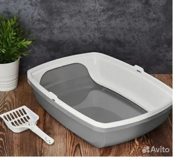 Лоток для кошек с высоким бортом feliz