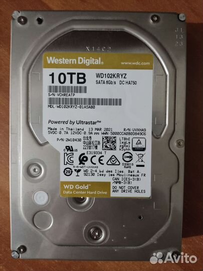 Жёсткий диск WD102kryz HDD 10TB