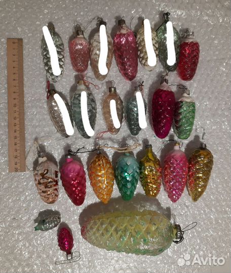 Елочные игрушки СССР шишки
