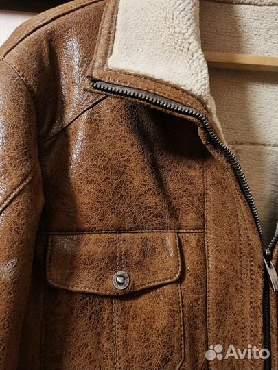 Кожаная дубленка мужская