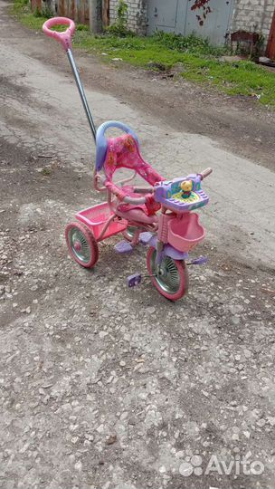 Детский велосипед бу с родительской ручкой