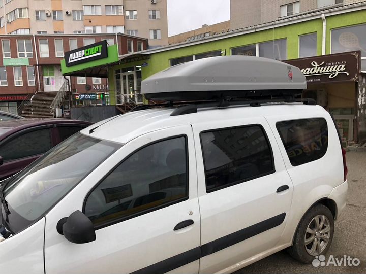 Автобокс на крышу Лада Ларгус 530 литров