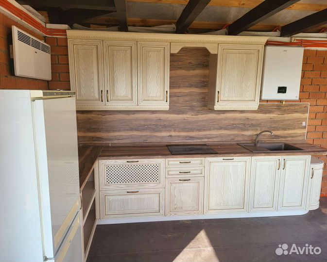 Кухня в беседку из ясеня