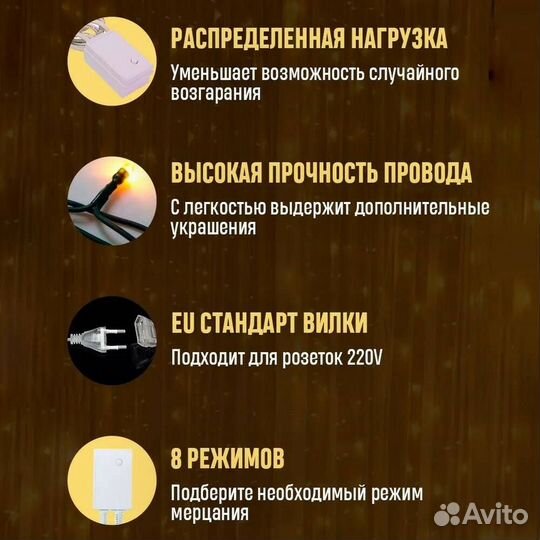 Гирлянда штора