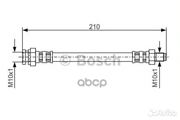 Тормозной шланг 1987476502 Bosch