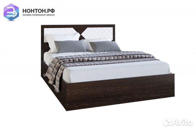 Кровать Николь венге / лиственница светлая