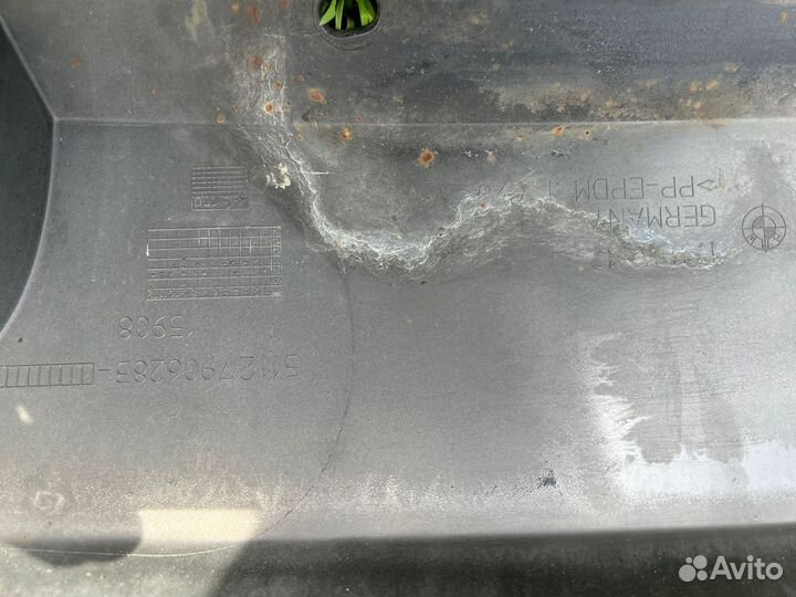 Юбка заднего бампера bmw f 10 m-пакет