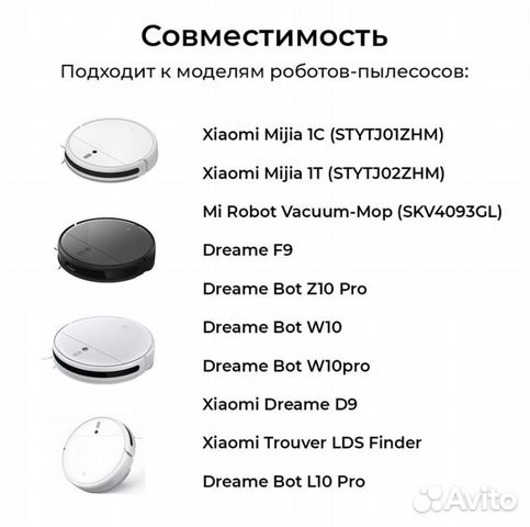 Набор 4 боковые щётки робот-пылесос Xiaomi Dreame