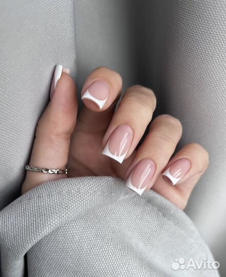 Маникюр гель лак наращивание