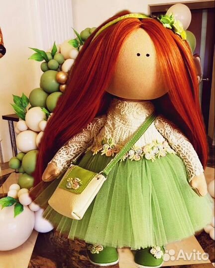 Текстильная интерьерная кукла/тильда