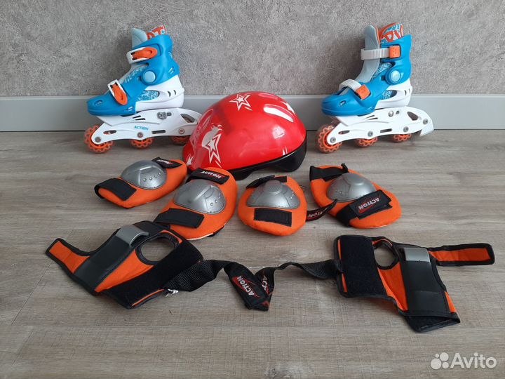 Ролики детские 26-29 и защита