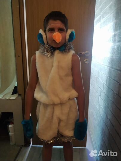 Жилетка детская. Костюм снеговика