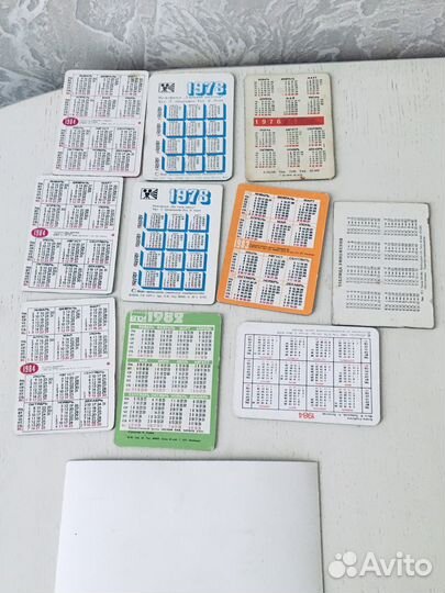 Календарики переливные СССР