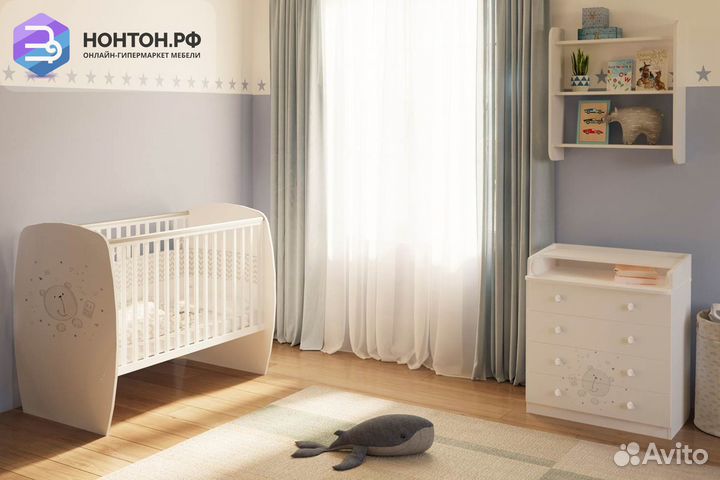 Комод French 1580 teddy белый