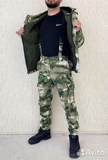 Костюм горка 8 мох на флисе костюм демисезонный