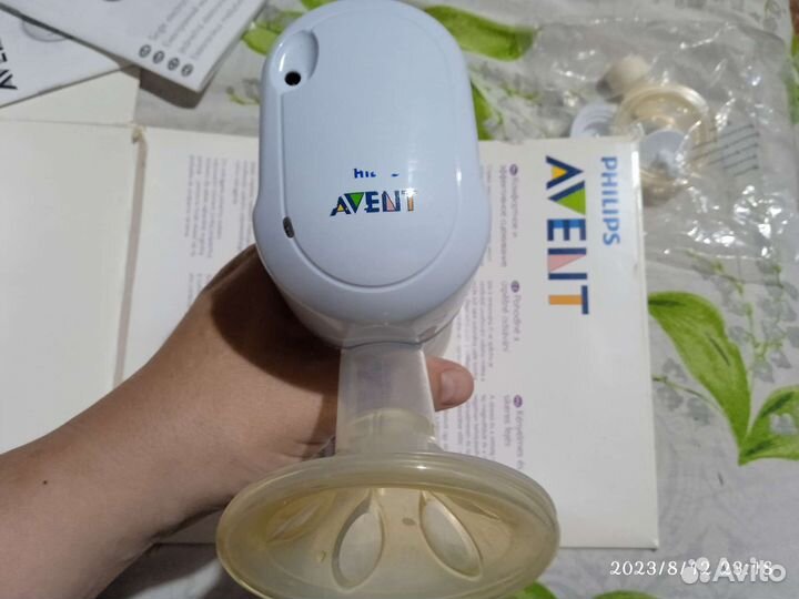 Молокоотсос avent электрический