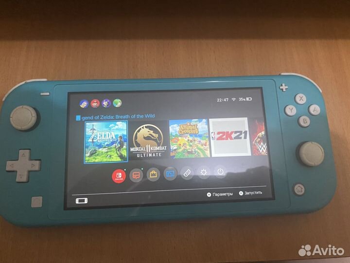 Nintendo Switch lite с играми