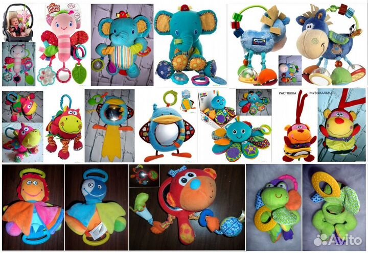 Развивающие игрушки,подвески,погремушки малышам