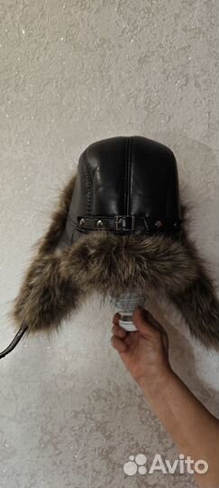 Шапка-ушанка меховая зимняя 56